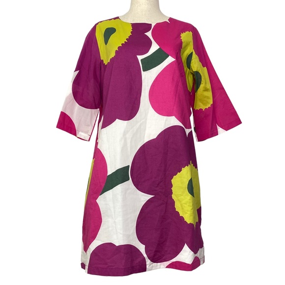 Marimekko Unikko Floral Print Tunic Dress Mini - Picture 9 of 9